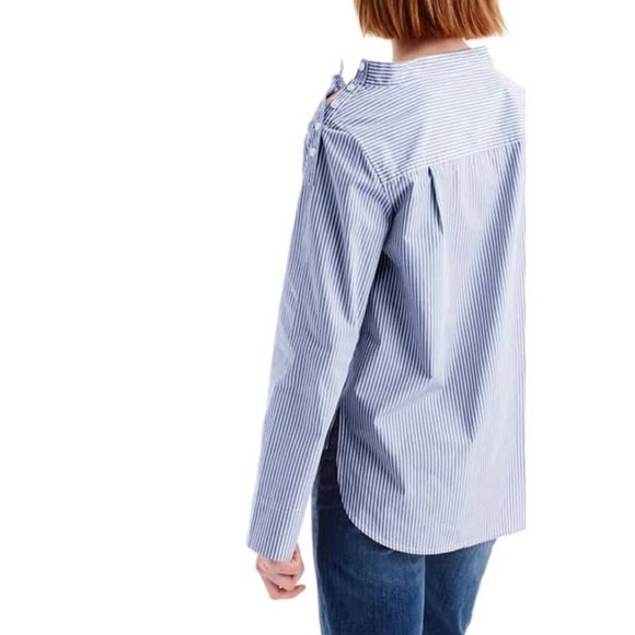 Funnelneck Striped Shirt - Picture 3 of 6